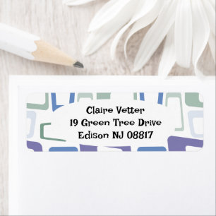 Winter Colors  Return Address Label