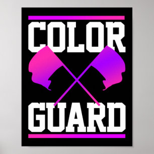 Winter Colour Guard Flag Poster