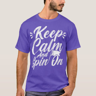 Winter Colour Guard Keep Calm And Spin On T-Shirt