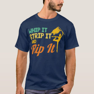 Winter Colour Guard Retro Whip It Strip It And Fli T-Shirt