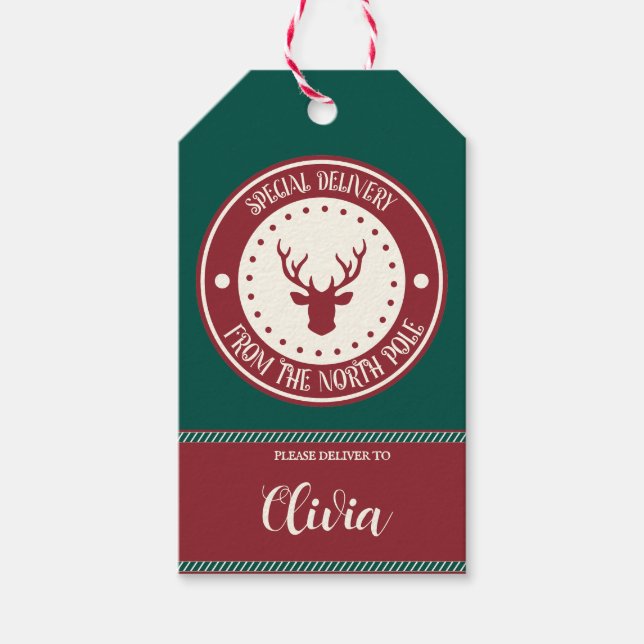 Winter Colours Gift Tag (Front)