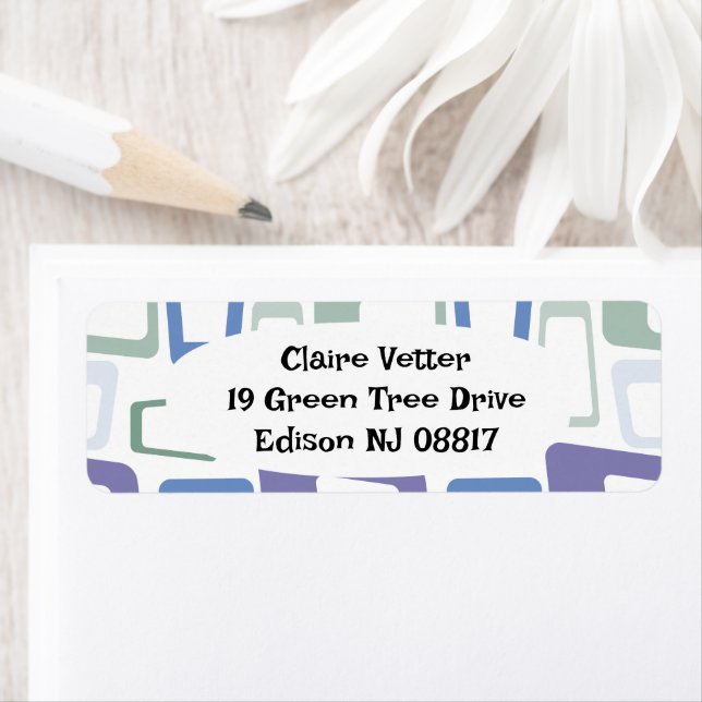 Winter Colours  Return Address Label (Insitu)