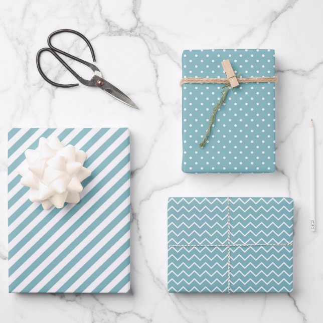 Winter colours Wrapping Paper Sheets Set 5 (Front)