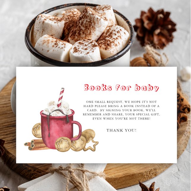 Winter cookies and cocoa books for baby ticket  enclosure card (Creator Uploaded)