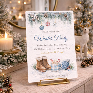 Winter Cosy Gathering Invitation