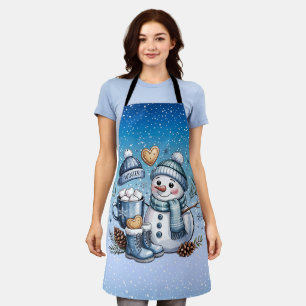 Winter Cosy Snowman Apron