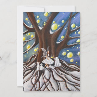 Winter Council Whimsical Art Holiday Card
