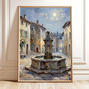 Winter Countryside Canvas Art Poster