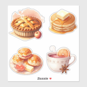 Winter cozy Breakfast Sticker Sheet
