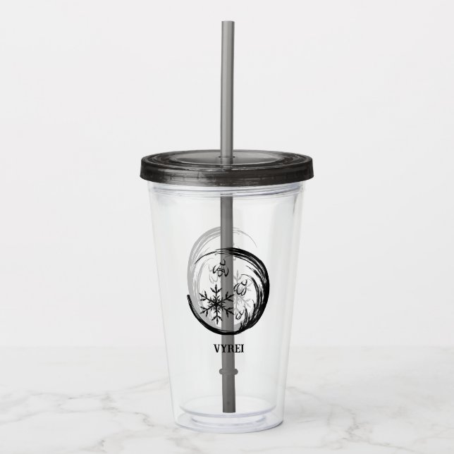 Winter Crest Acrylic Tumbler (Front)
