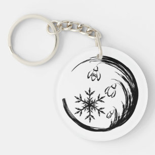 Winter Crest Key Ring