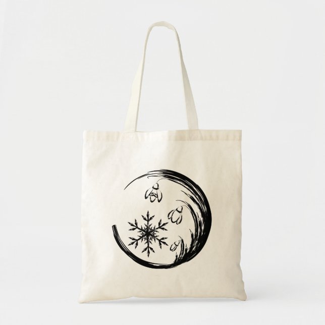 Winter Crest Tote Bag (Front)