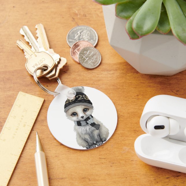 Winter Cutie 2026 Keychain Cute Winter Animal Key (Desk)