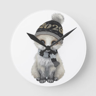 Winter Cutie 2026 Watch Cute Winter Animal Wrist W Round Clock