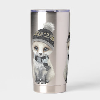Winter Cutie Mug  Cute Winter Animal Coffee Cup  Insulated Tumbler