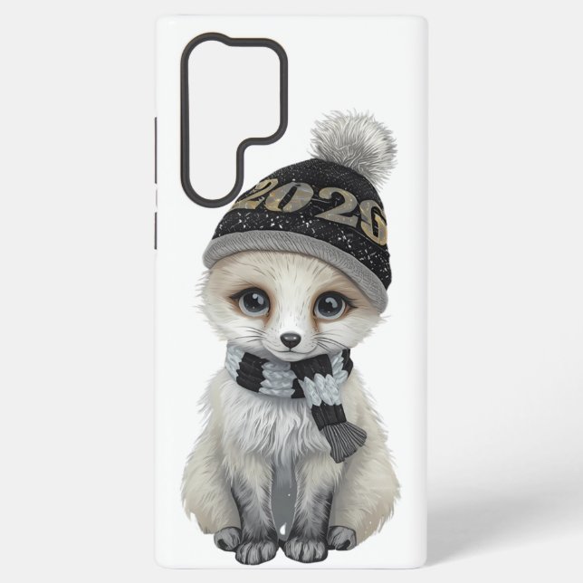 Winter Cutie Samsung Case Cute Winter Animal Phone (Back)