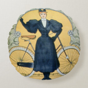 'Winter Cycle Racing Track', International Exhibit Round Cushion