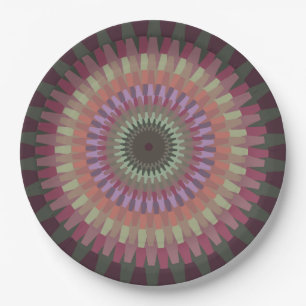 Winter Dahlia in Warm Muted Colours - Alt Paper Plate