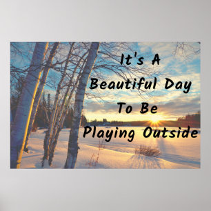 "Winter Day" Beautiful Wall Art-Poster Poster
