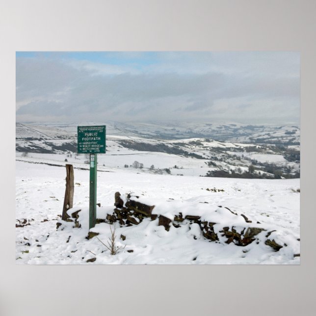 Winter day Bowstonegate Postcard Poster (Front)