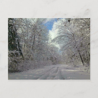 winter day postcard