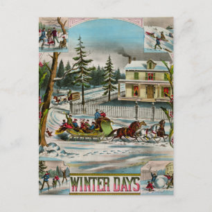 Winter Days Postcard