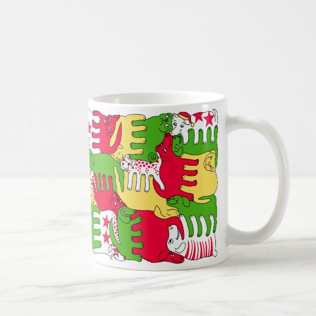 Winter Daze Dogs Coffee Mug (Right)