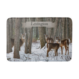 Winter Deer Bath Mat