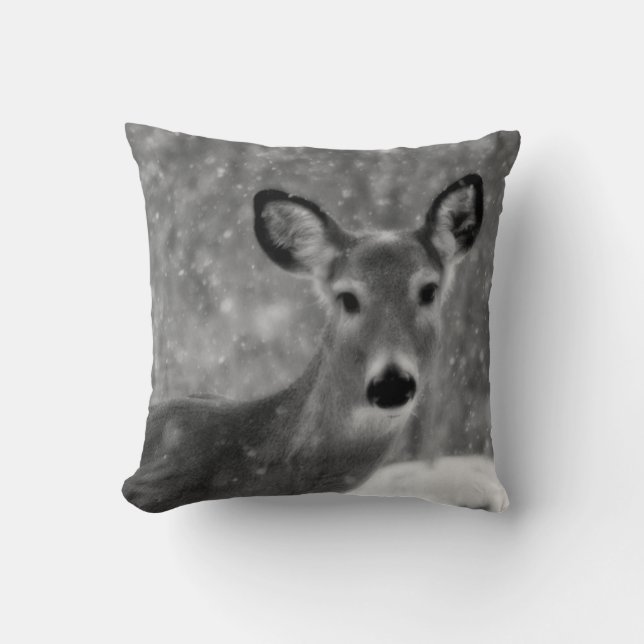 Winter Deer Cushion (Front)