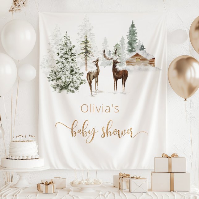 Winter deer gender neutral tapestry (Creator Uploaded)