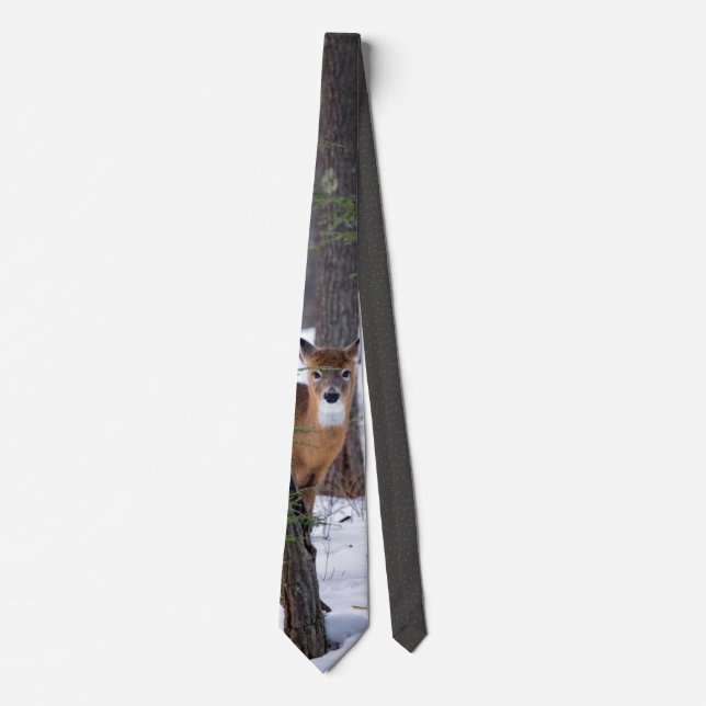 Winter Deer Tie (Front)