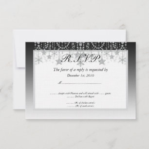 Winter Diamond Wonderland RSVP Card