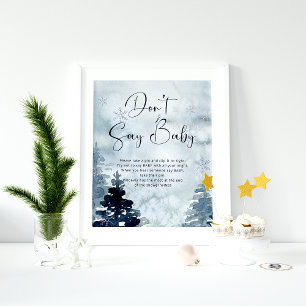 Winter don't say baby poster