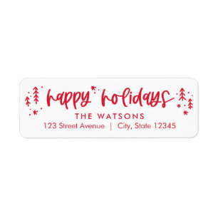 Winter Doodles Holiday Address Labels