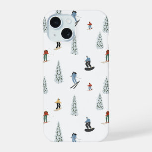 Winter Downhill Pattern iPhone 15 Case