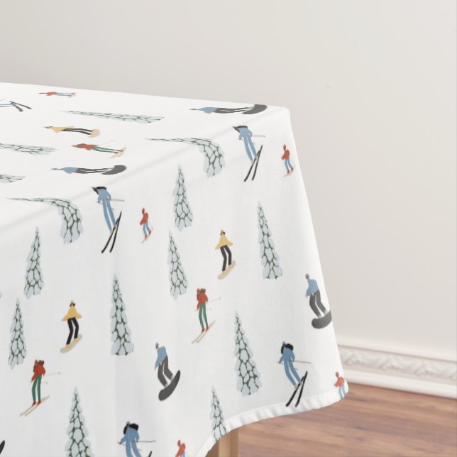 Winter Downhill Pattern Tablecloth (In Situ)