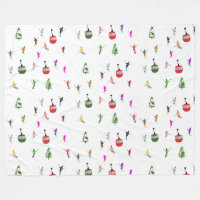 Winter Downhill Skiers Skiing Pattern