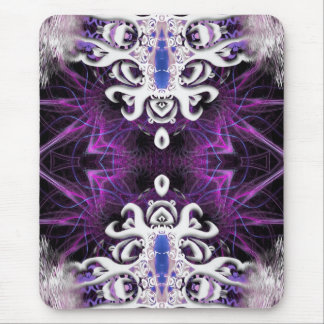 Winter Dragon Fractal Art Mousepad