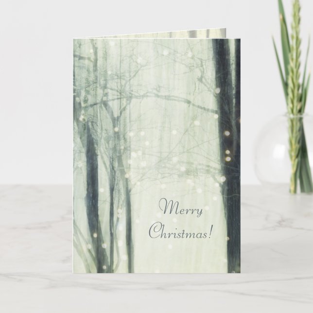 Winter Dream - Merry Christmas Greeting Holiday Card (Front)