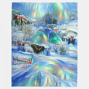 Winter Dreamscape Fleece Blanket