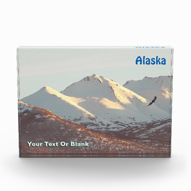 Winter Eagle And Mountains Photo Block (Front)