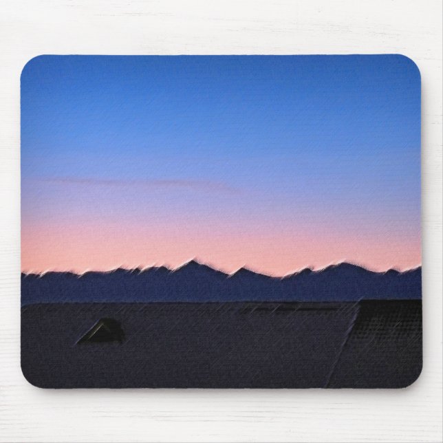 Winter early morning mouse pad (Front)