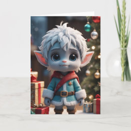 Winter Elf  Holiday Card