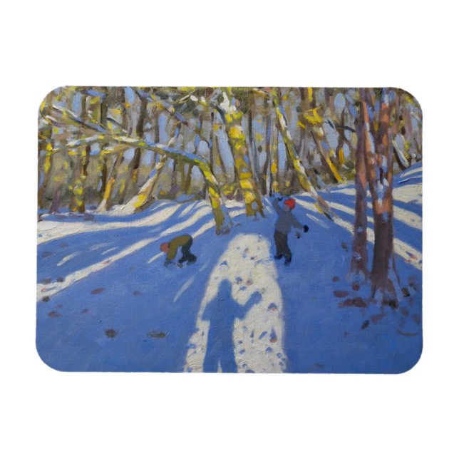 Winter Elvaston Castle 2008 Magnet (Horizontal)