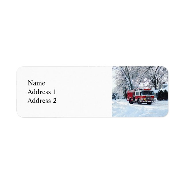 Winter Emergency Return Address Label (Front)