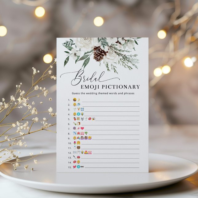 Winter evegreen bridal shower emoji pictionary (Creator Uploaded)