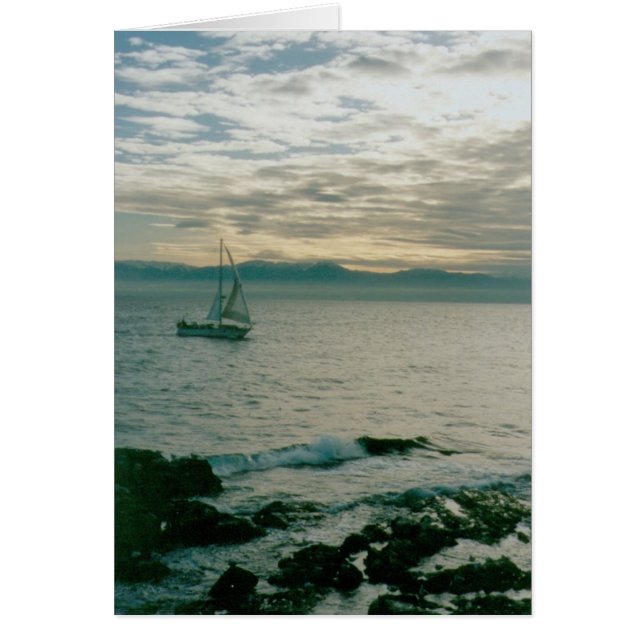 Winter Evening Sail on the Pacific Coast (Front)