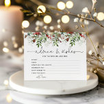 Winter evergreen advice and wishes bridal shower<br><div class="desc">Winter evergreen advice and wishes bridal shower
Matching items available.</div>