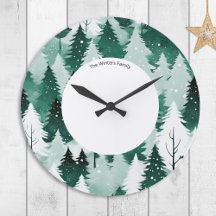 Winter Evergreen Forest Snow Trees Personalised