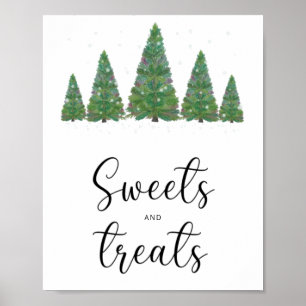 Winter evergreen Sweets and Treats  Poster
